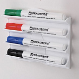 Магнитный держатель Brauberg "Standard" арт.237092 (13х15,2 см) для 4 маркеров для доски от интернет магазина Новый Стиль Киров