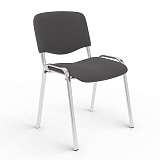Изо хром C-73/B-40 530066 Стул для персонала и посетителей каркас хром, ткань серая от интернет магазина Новый Стиль Киров