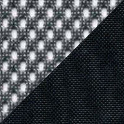 сетка TW-04, темно-серая + ткань Neo Black, черная